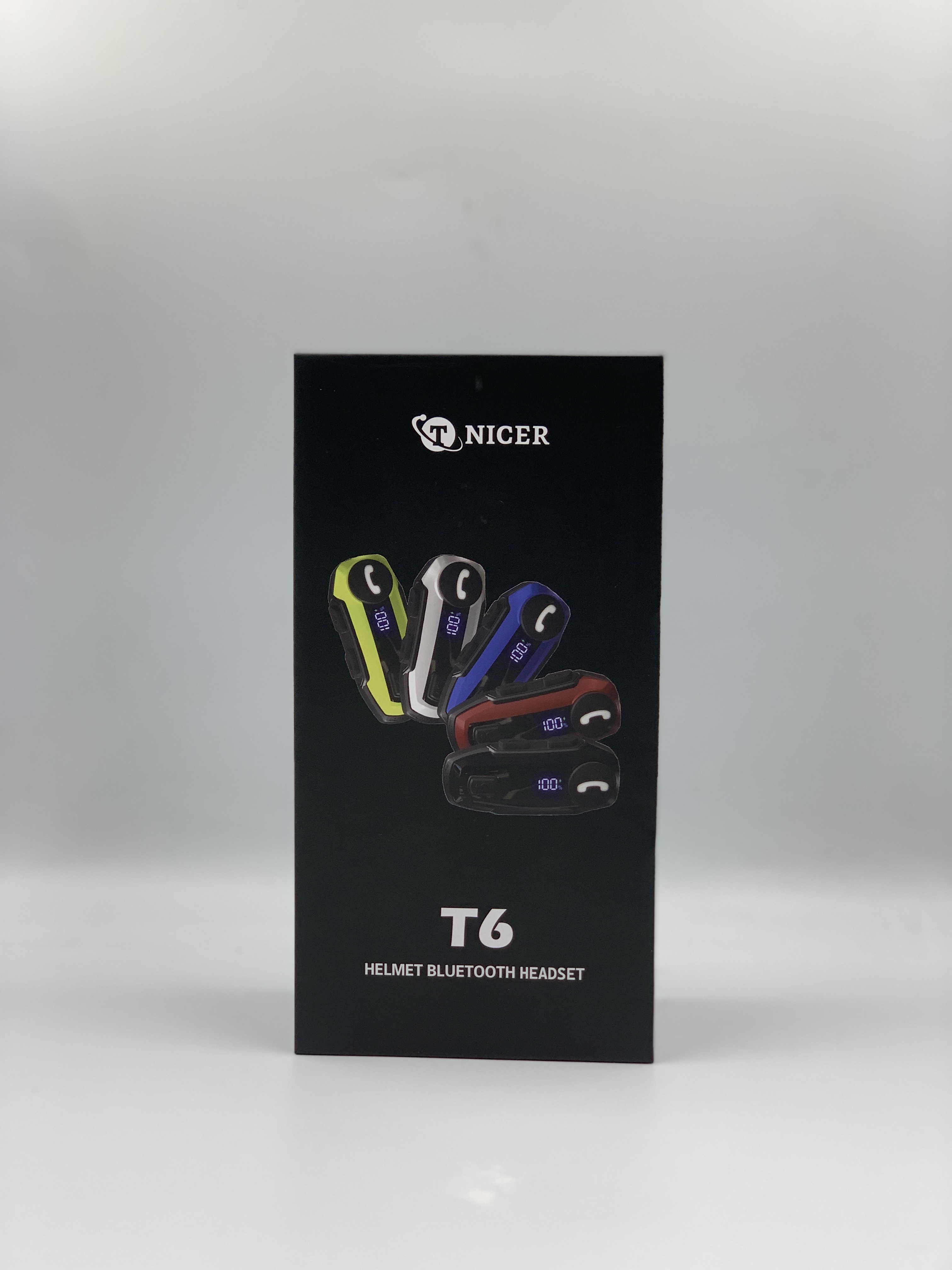 Tnicer T6 Motorcycle Helmet Headphones Bluetooth